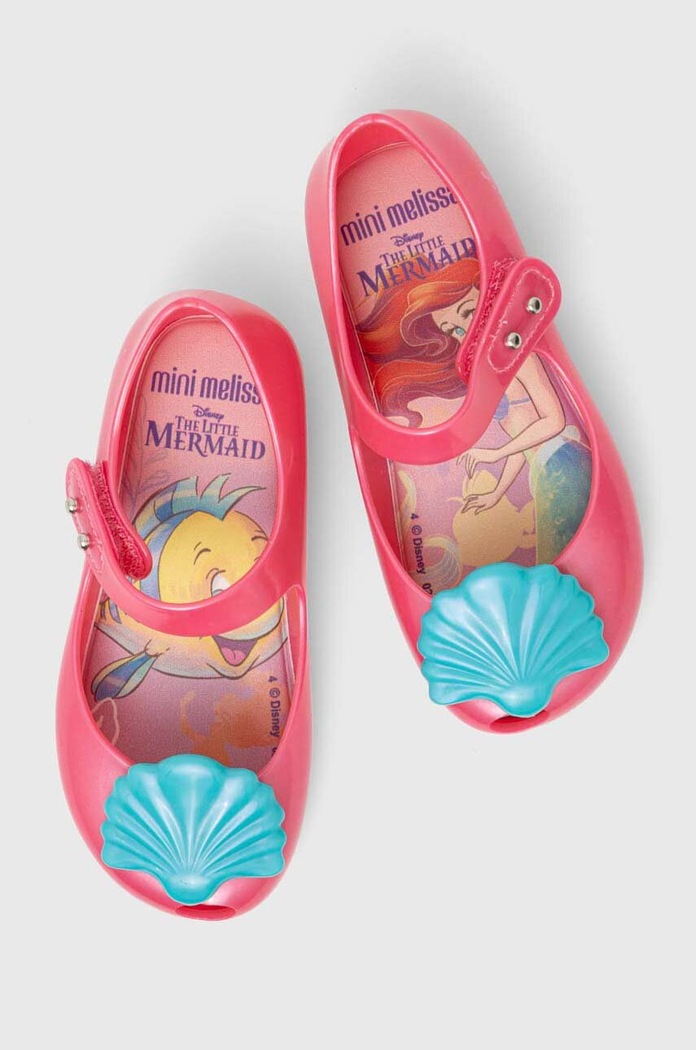 Dětské balerínky Melissa ULTRAGIRL LITTLE, x Disney Planet friendly růžová M.33929