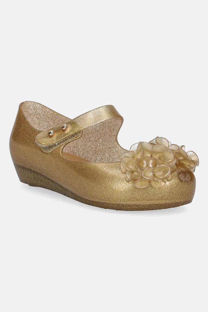 Детски балеринки Melissa ULTRAGIRL SPRINGTIME BB Planet friendly злато M.35708