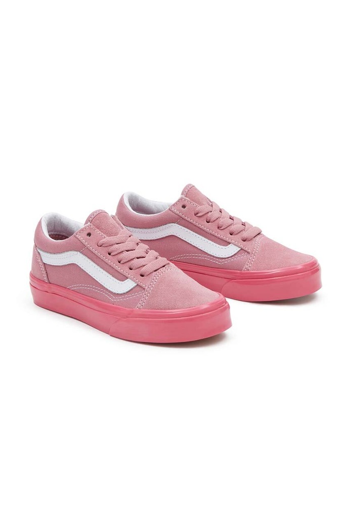 Dětské tenisky Vans UY Old Skool semišová kůže růžová VN0005WVPNK