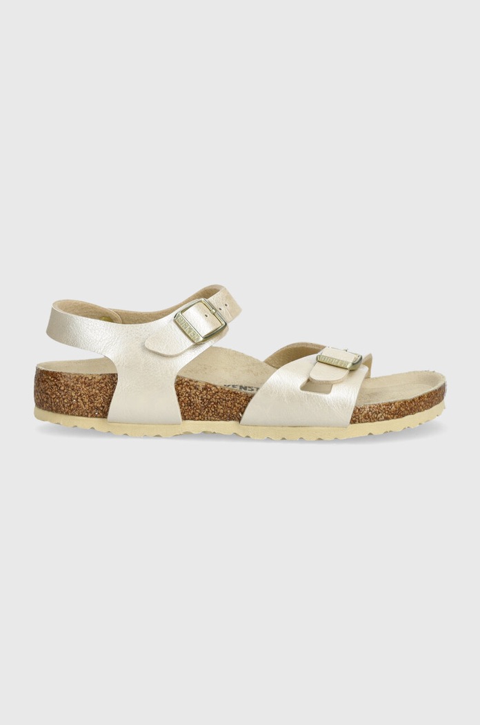Παιδικά σανδάλια Birkenstock Rio Kids BF απομίμηση λείου δέρματος μπεζ 1027418.24.35