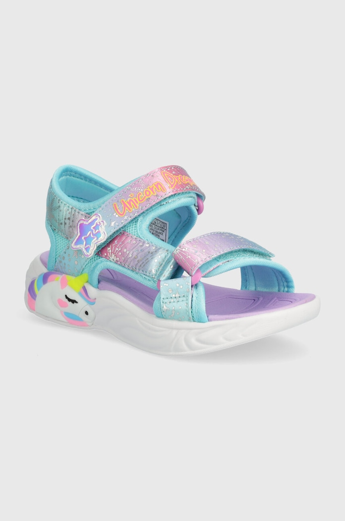 Детски сандали Skechers UNICORN DREAMS SANDAL MAJESTIC BLISS тюркоазен 302682L