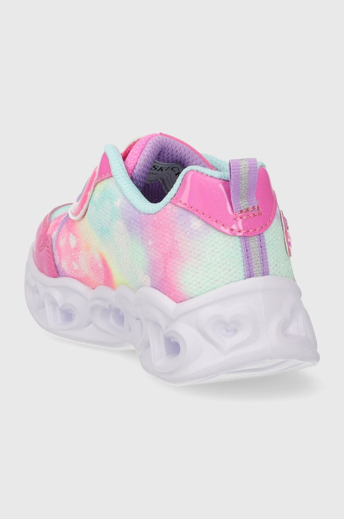 DÍVKA Dětské sneakers boty Skechers HEART LIGHTS LOVIN REFLECTION 302693N fialová