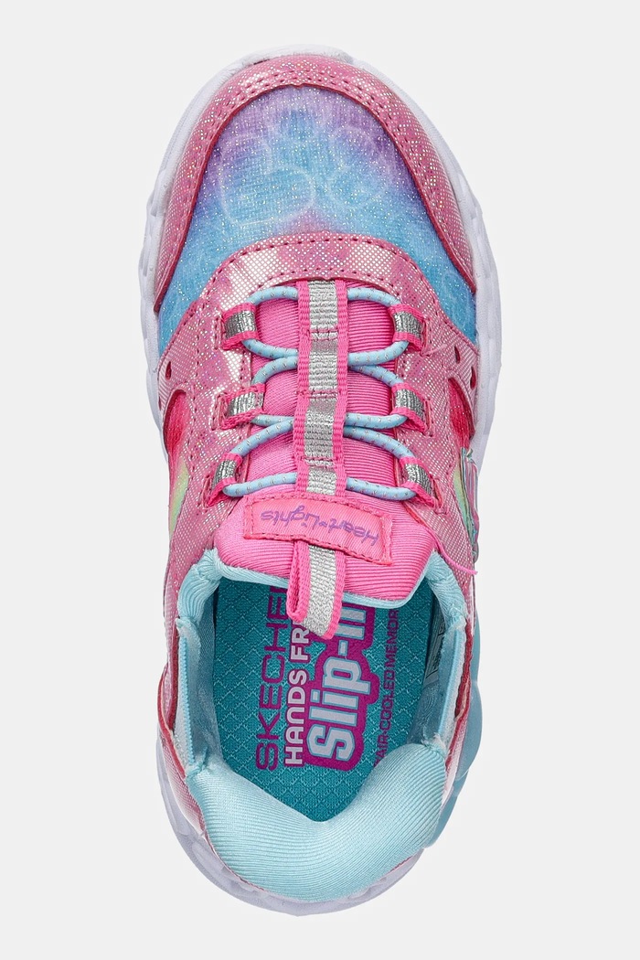 Dětské tenisky Skechers INFINITE HEART LIGHTS ETERNAL SHIMMER růžová 303755N