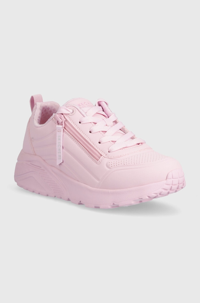 Dětské sneakers boty Skechers UNO LITE EASY ZIP imitace kůže růžová 310387L