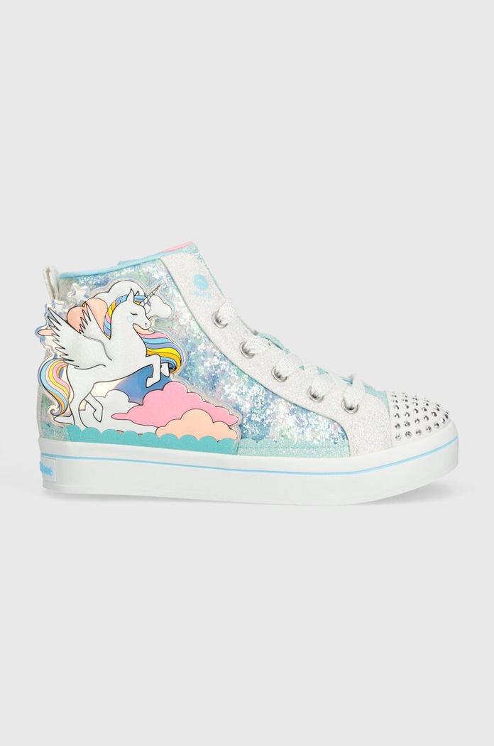 Detské tenisky Skechers TWI-LITES 2.0 ENCHANTED UNICORN 314399L tyrkysová SS25