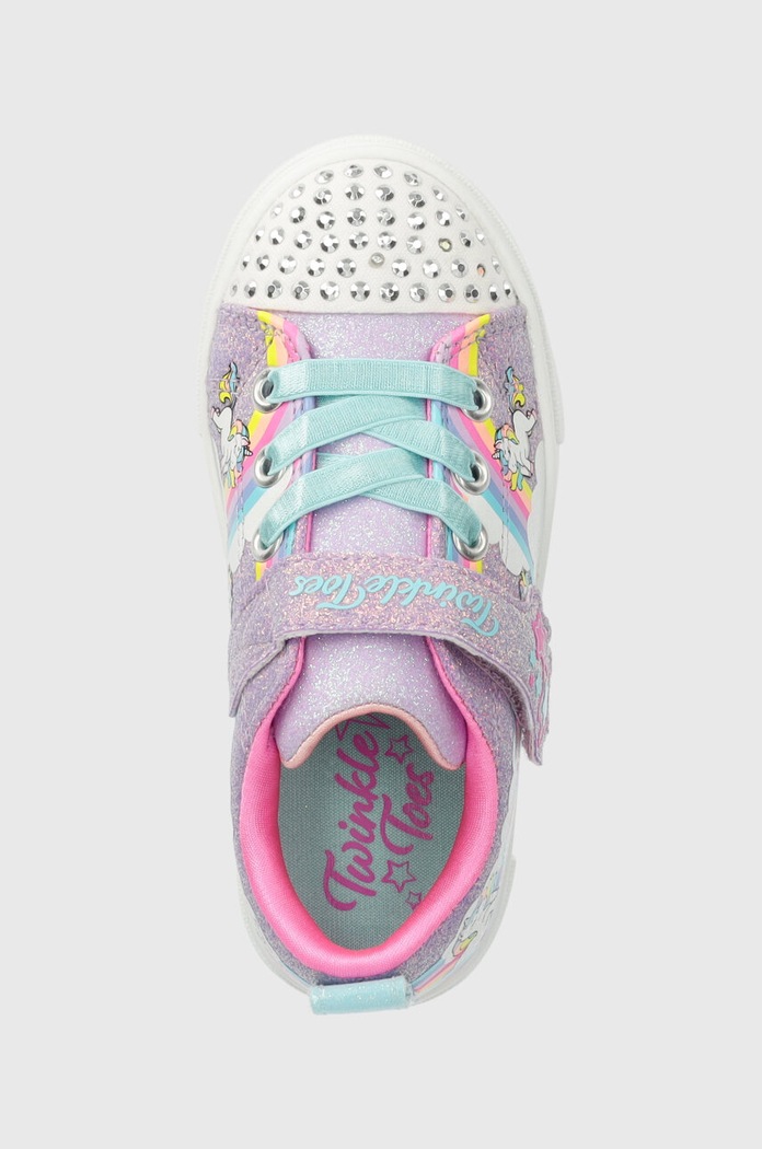 Detské tenisky Skechers TWINKLE SPARKS JUMPIN CLOUDS fialová 314809N