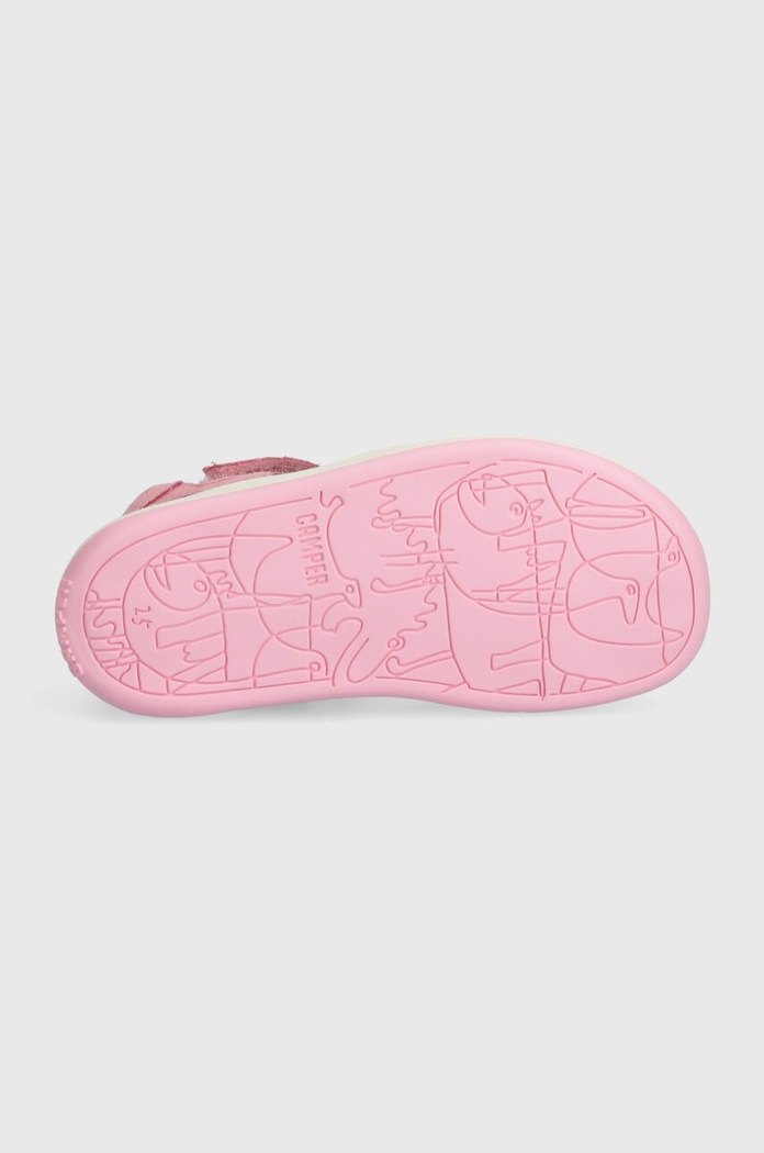 Camper sandale din năbuc pentru copii K800363 roz