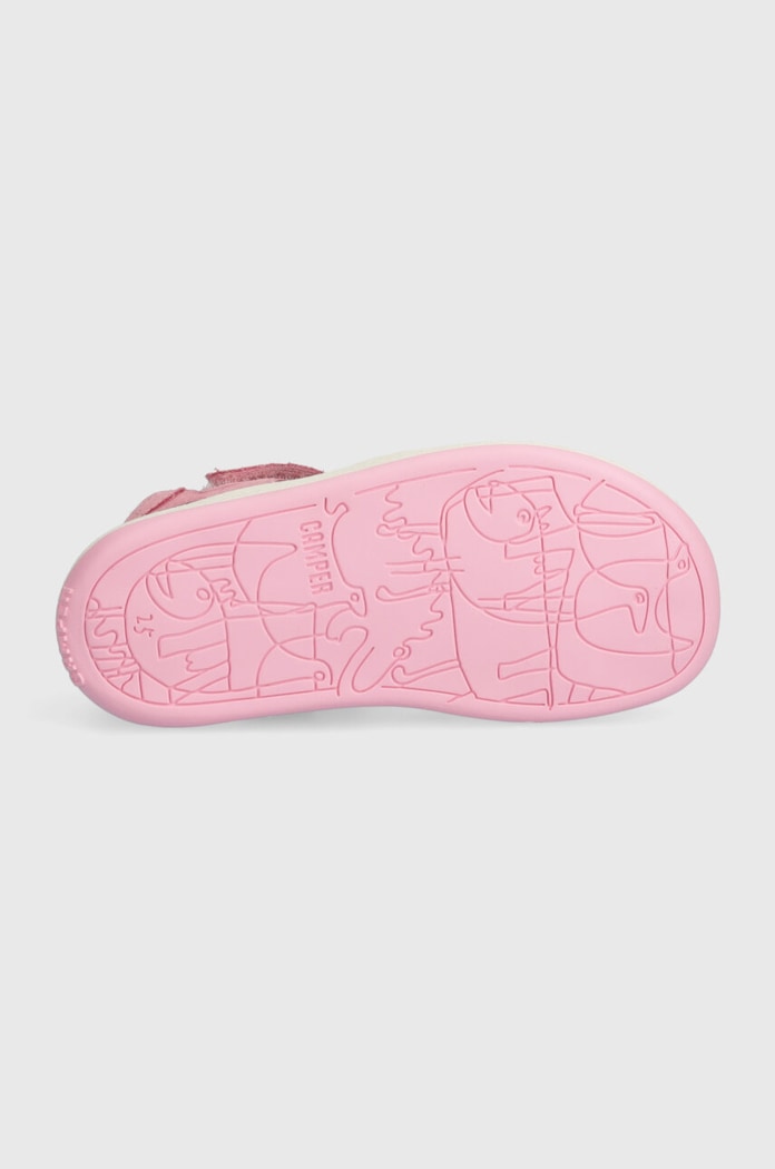 Camper sandale din năbuc pentru copii K800363 roz