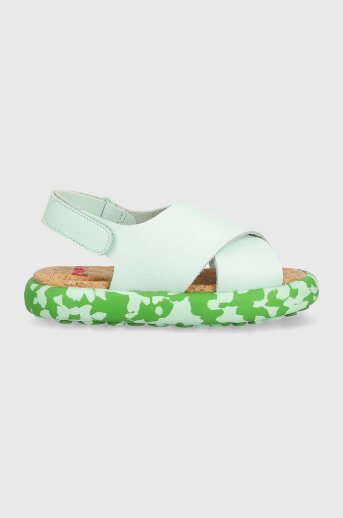 Camper sandale din piele pentru copii K800595.G.25.27 verde SS24