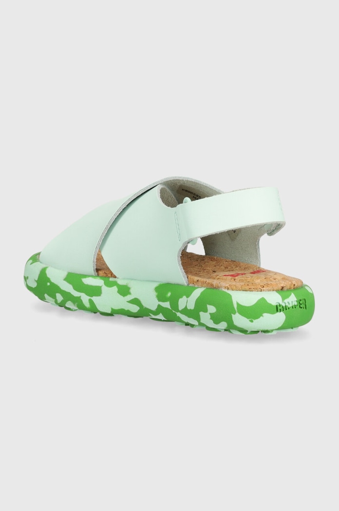 Fete Camper sandale din piele pentru copii K800595.G.25.27 verde