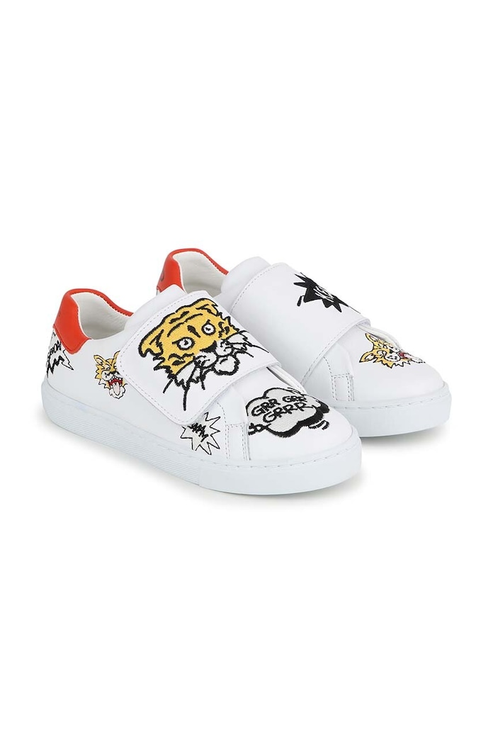 Dječje kožne tenisice Kenzo Kids niska bijela K60089.