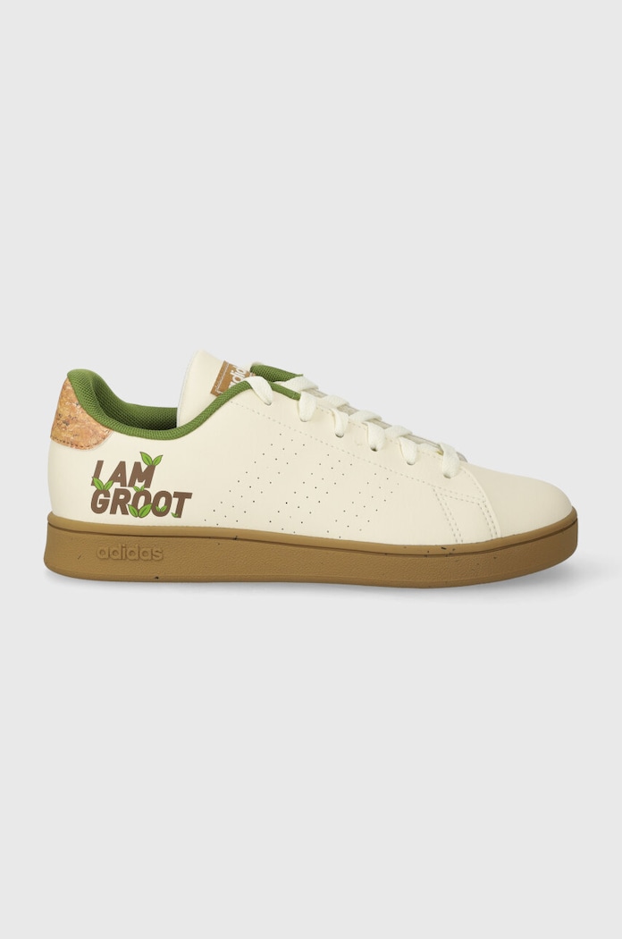 Dětské sneakers boty adidas ADVANTAGE GROOT K imitace kůže béžová ID8016