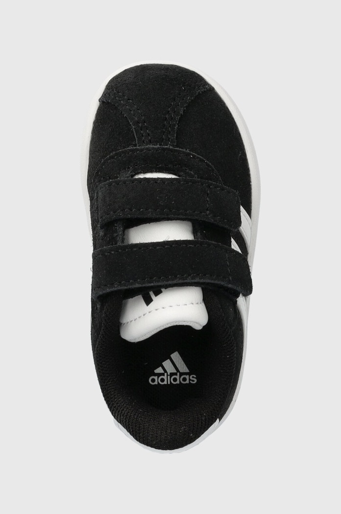 Detské semišové tenisky adidas VL COURT 3.0 CF I čierna ID9158