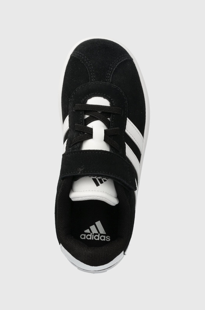 Dječje tenisice od brušene kože adidas VL COURT 3.0 EL C crna ID9148