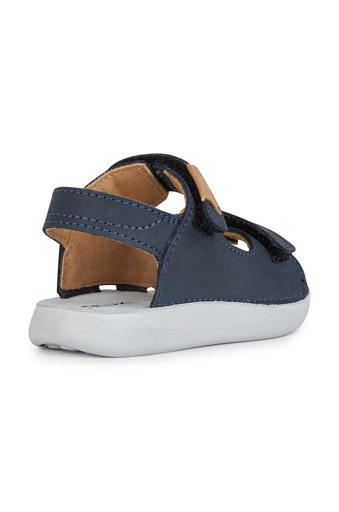 Chlapec Detské kožené sandále Geox SANDAL LIGHTFLOPPY B455SB.00032. tmavomodrá