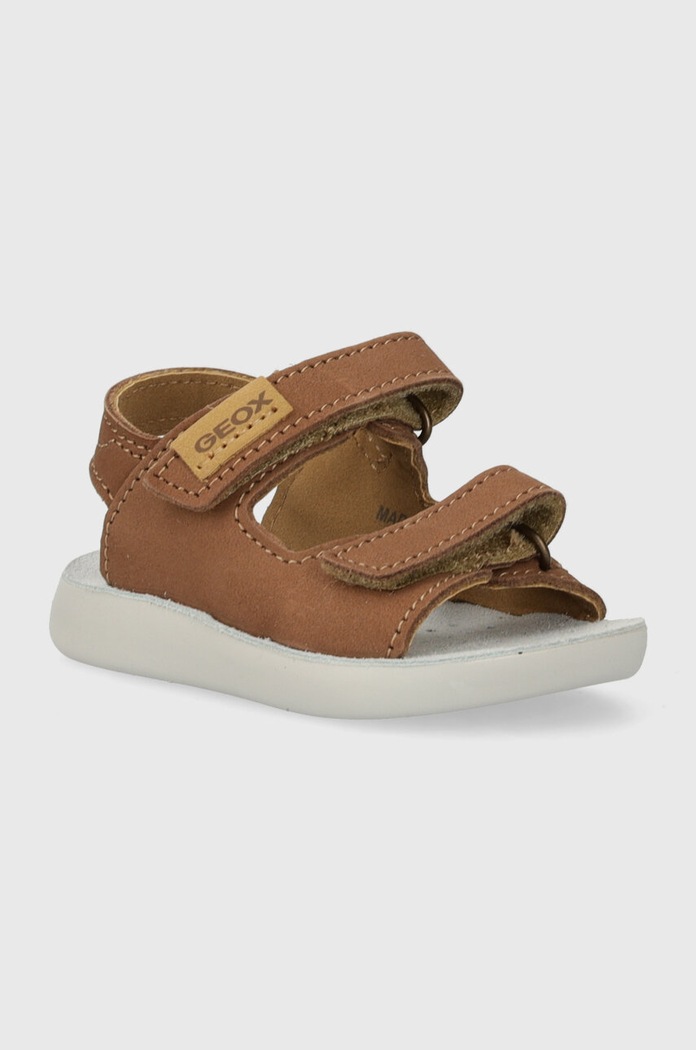 Dětské kožené sandály Geox SANDAL LIGHTFLOPPY hnědá B455SB.00032.