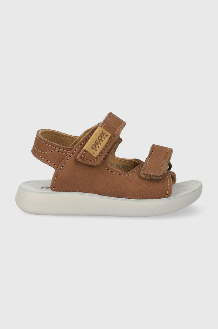 Dětské kožené sandály Geox SANDAL LIGHTFLOPPY B455SB.00032. hnědá SS26