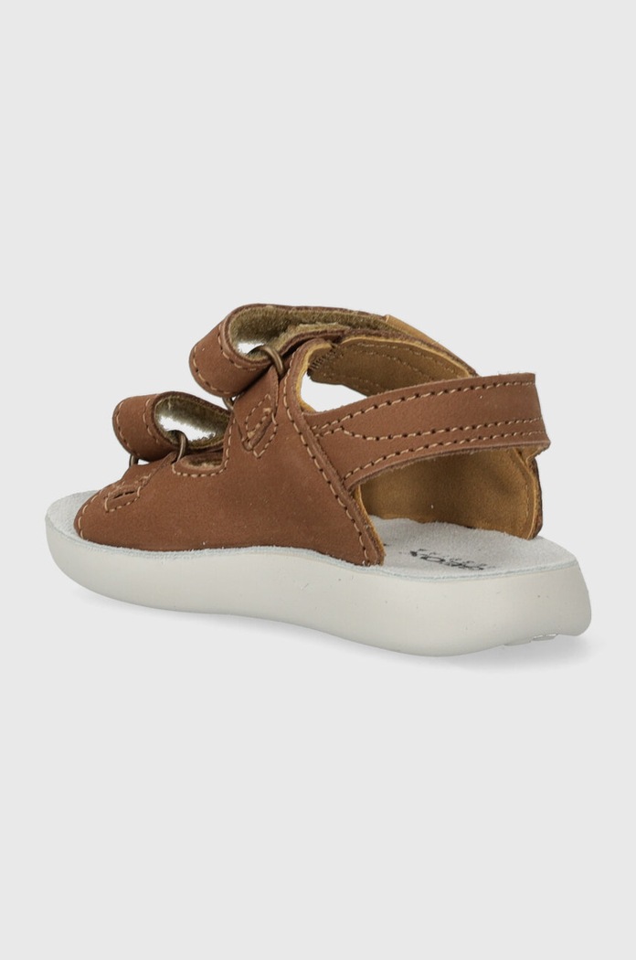 CHLAPEC Dětské kožené sandály Geox SANDAL LIGHTFLOPPY B455SB.00032. hnědá