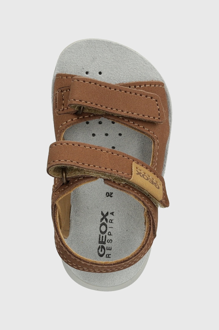 Dětské kožené sandály Geox SANDAL LIGHTFLOPPY hnědá B455SB.00032.