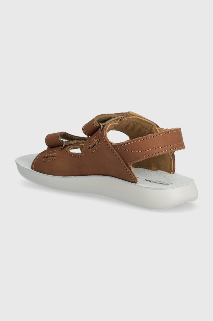 Chłopiec Geox sandały nubukowe dziecięce SANDAL LIGHTFLOPPY J45GQC.00032.28.35 brązowy