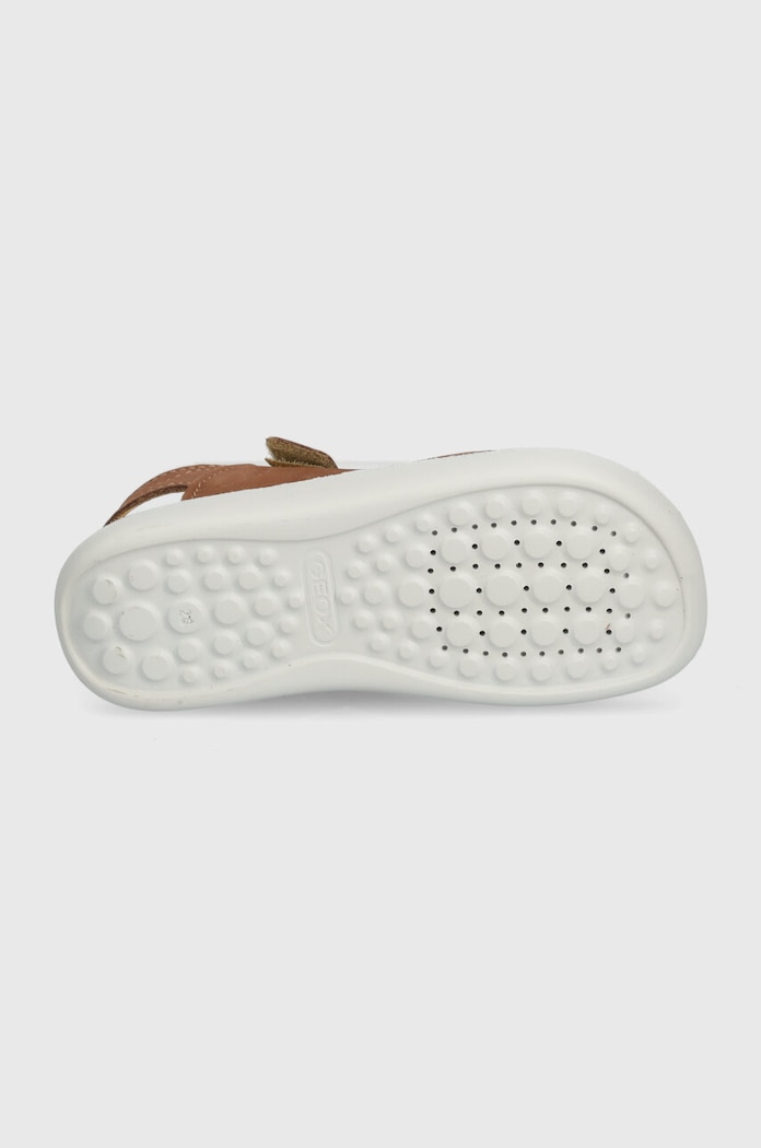 Geox sandały nubukowe dziecięce SANDAL LIGHTFLOPPY J45GQC.00032.28.35 brązowy