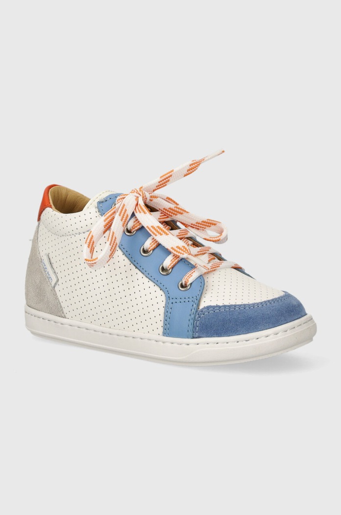 Shoo Pom sneakersy skórzane dziecięce BOUBA ZIP BOX skóra zamszowa niebieski Q4GRBI04.26.27