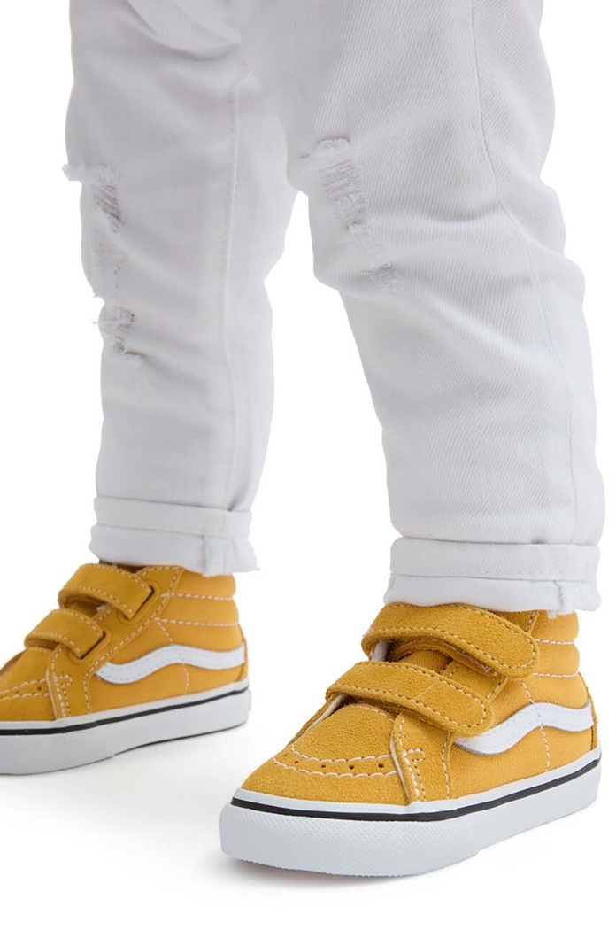 Dětské tenisky Vans TD SK8-Mid Reissue V semišová kůže žlutá VN0A5DXDLSV