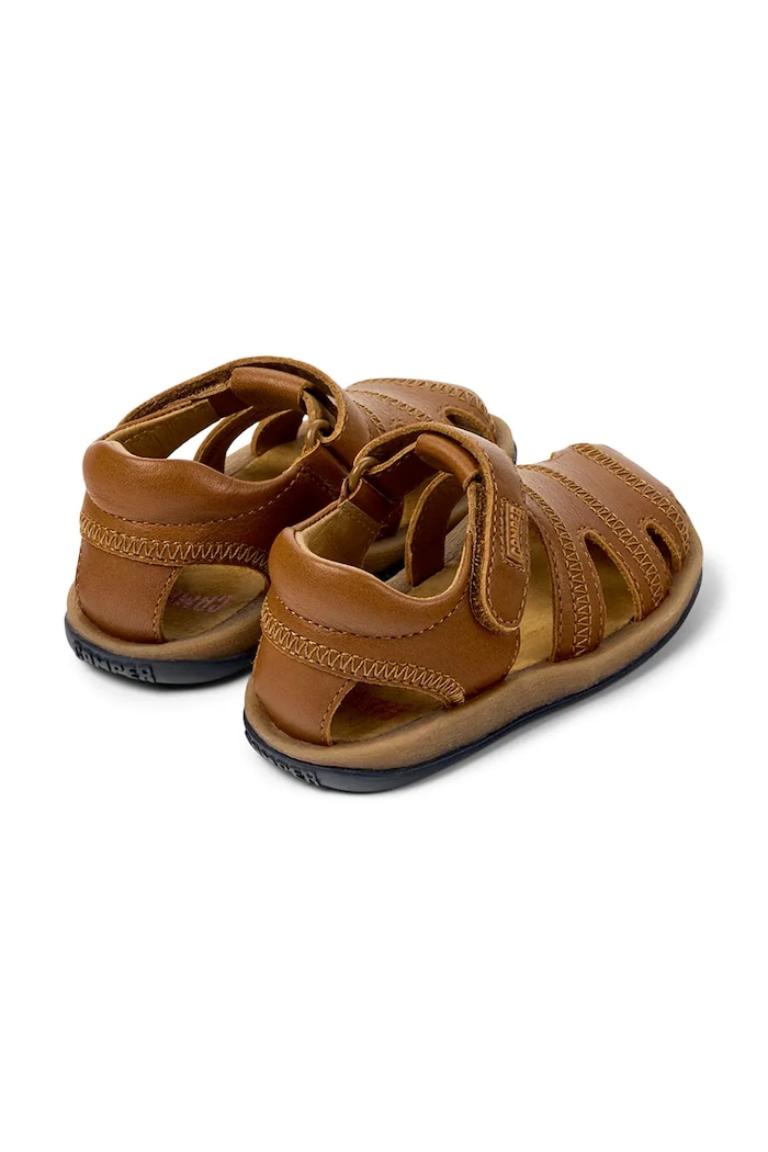 CHLAPEC Camper sandály dětské kožené 80372 hnědá