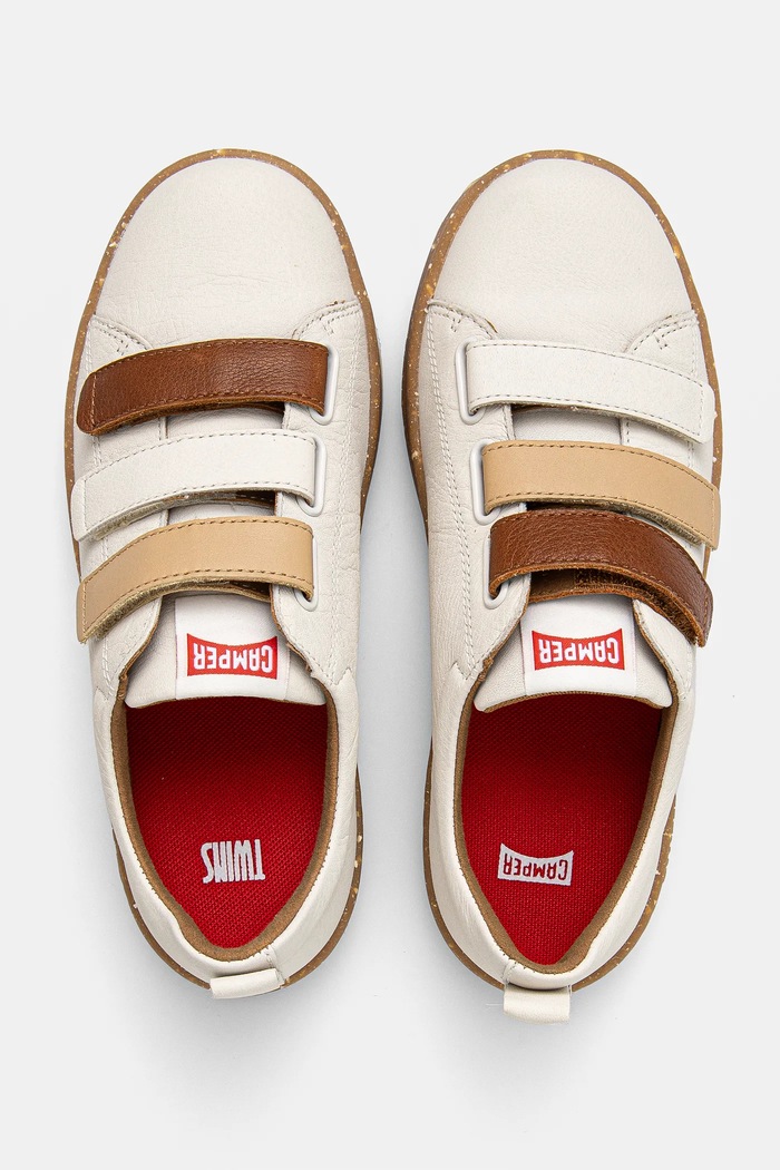 Camper sneakersy skórzane dziecięce niska beżowy K800513.28.34