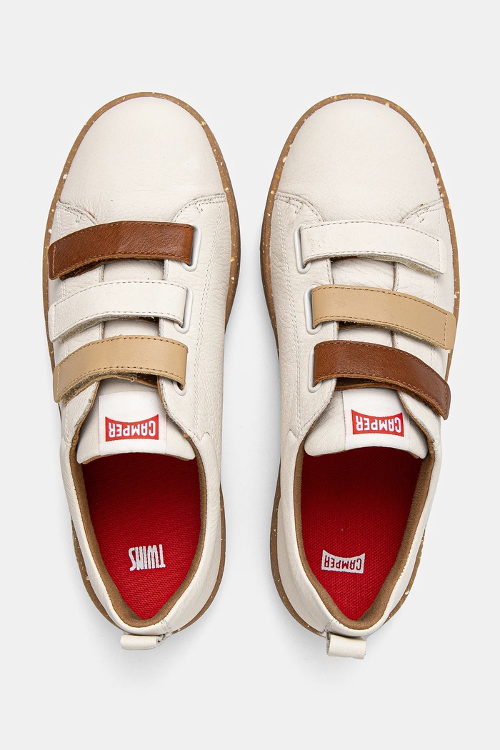 Camper sneakersy skórzane dziecięce niska beżowy K800513.35.38