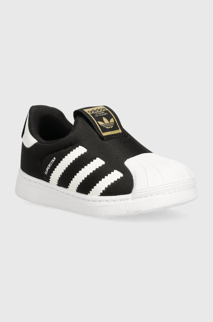 Παιδικά sneakers adidas Originals SUPERSTAR 360 συνθετικό μαύρο GX3233