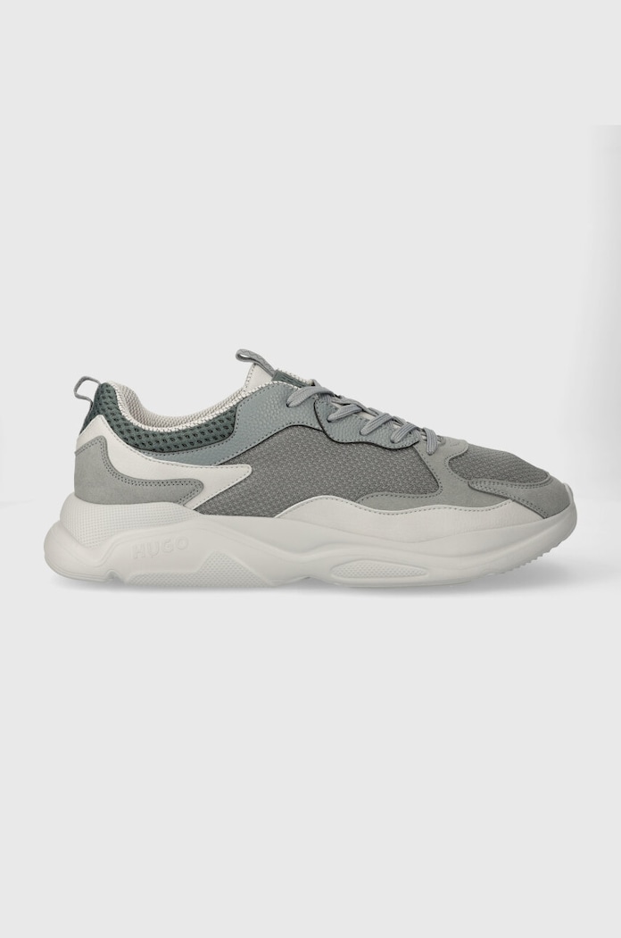 HUGO sneakersy Leon syntetyczny szary 50510309.021