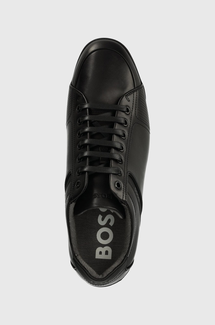 Kožené tenisky BOSS Saturn černá 50498282.001