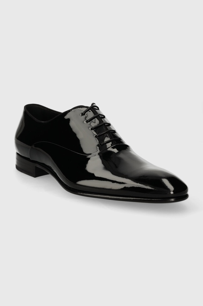 Kožené polobotky BOSS Evening 50499833.001 černá SS25