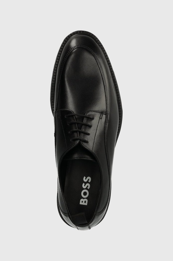 BOSS półbuty skórzane Larry czarny 50511939.001