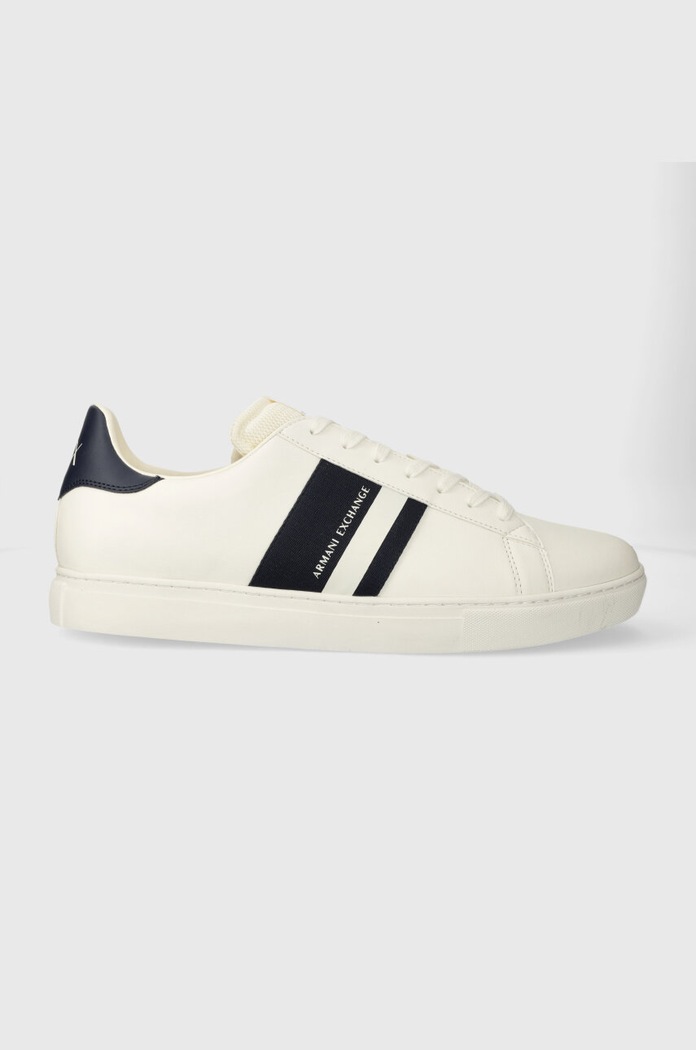 Tenisky Armani Exchange imitace kůže bílá XUX173.XV666.N481