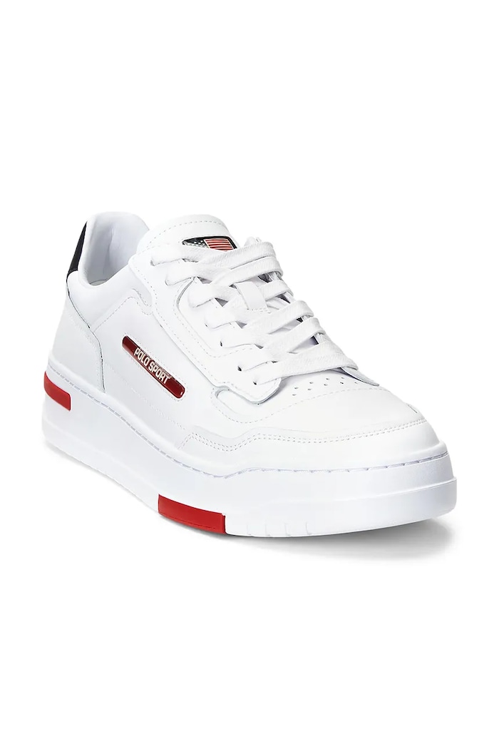 Kožené tenisky Polo Ralph Lauren Ps 300 809931902001.100 bílá SS24