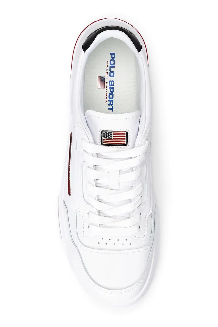 Boty Kožené tenisky Polo Ralph Lauren Ps 300 809931902001.100 bílá