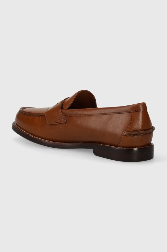 Παπούτσια Δερμάτινα μοκασίνια Polo Ralph Lauren Alston Penny 803932221001.270 καφέ