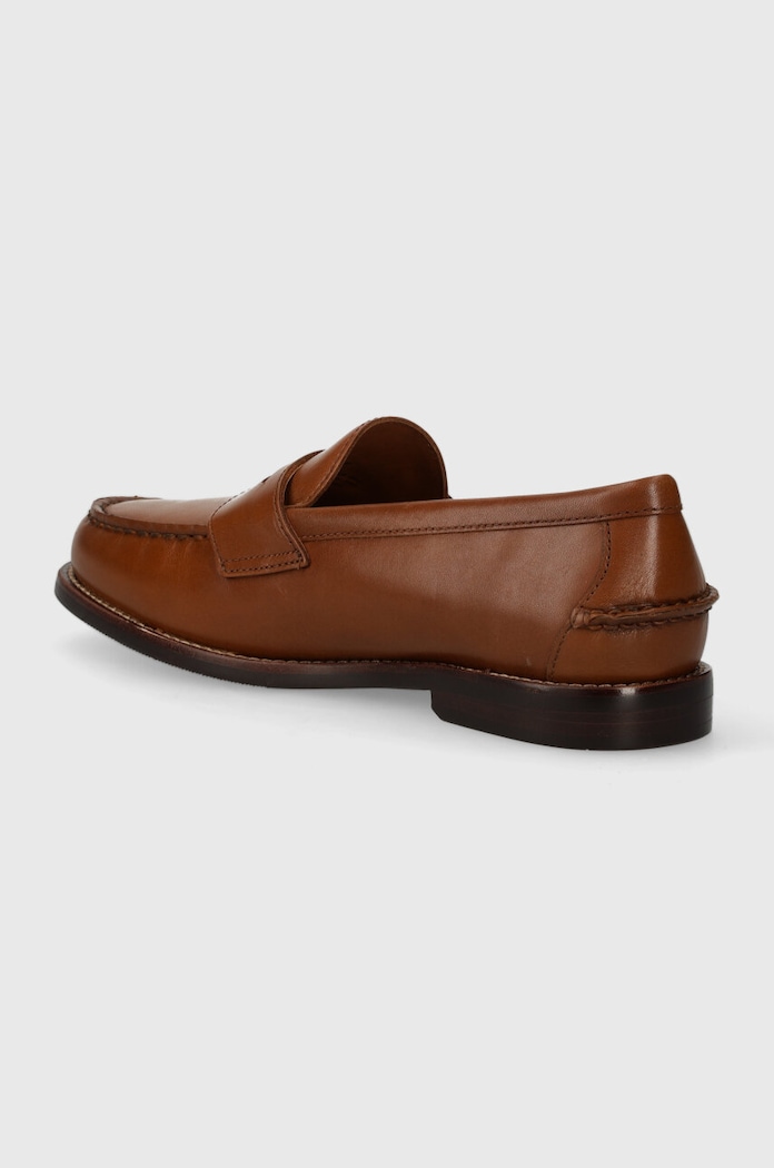 Παπούτσια Δερμάτινα μοκασίνια Polo Ralph Lauren Alston Penny 803932221001.270 καφέ