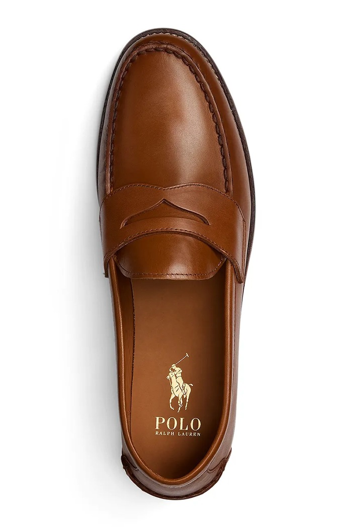 Obuwie Polo Ralph Lauren mokasyny skórzane Alston Penny 803932221001.270 brązowy