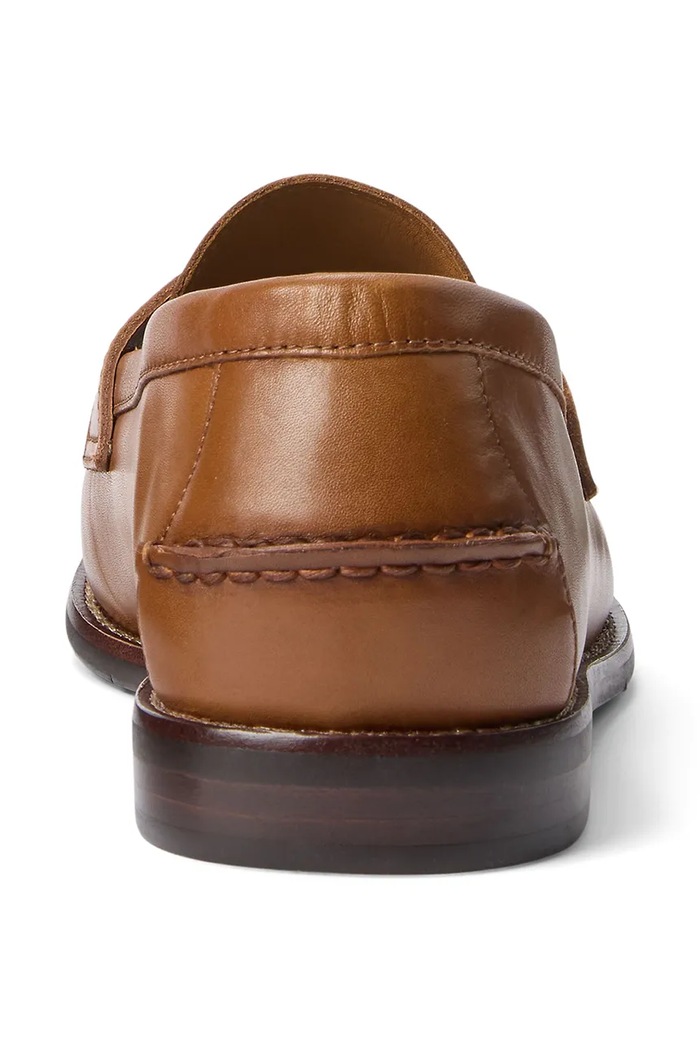 Δερμάτινα μοκασίνια Polo Ralph Lauren Alston Penny καφέ 803932221001.270