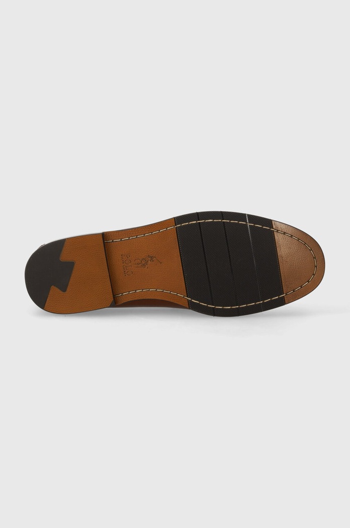 Δερμάτινα μοκασίνια Polo Ralph Lauren Alston Penny 803932221001.270 καφέ