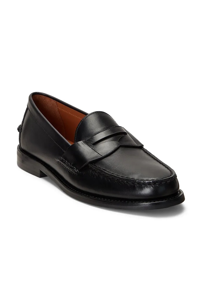 Polo Ralph Lauren mokasyny skórzane Alston Penny 803932221002.001 czarny AW25
