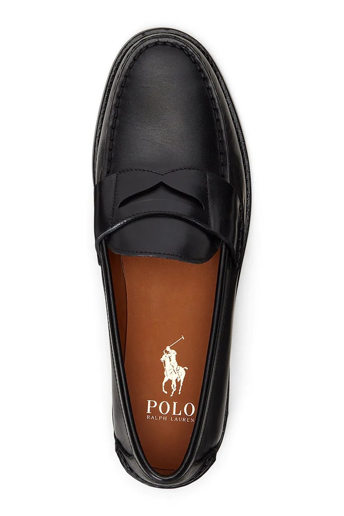 Obuwie Polo Ralph Lauren mokasyny skórzane Alston Penny 803932221002.001 czarny