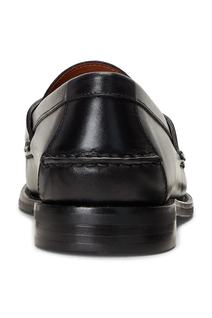 Кожаные мокасины Polo Ralph Lauren Alston Penny чёрный 803932221002.001
