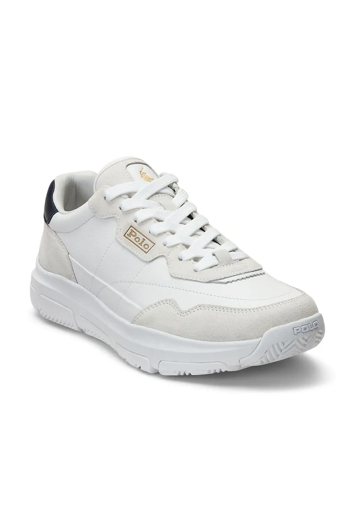 Kožené tenisky Polo Ralph Lauren Spa Racer100 809931239001.100 biela SS24