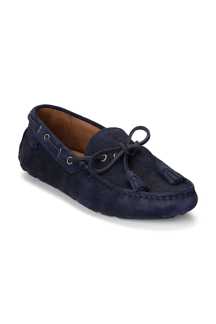 Polo Ralph Lauren velúr mokaszin Anders Tie 803916580003.400 sötétkék SS24
