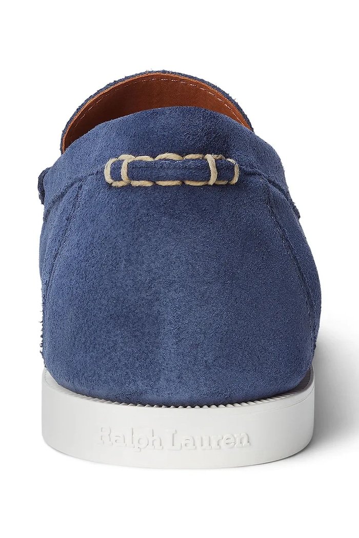 Μοκασίνια σουέτ Polo Ralph Lauren Merton Vnetn σκούρο μπλε 803932196002.410