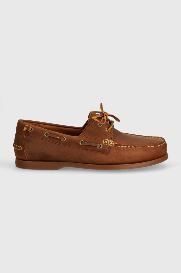 Polo Ralph Lauren mokasyny nubukowe Merton Boat 803932219002.200 brązowy SS26